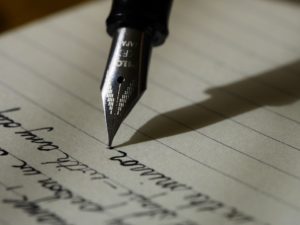 Fountain Pen Writing on Paper