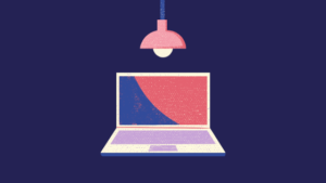 Computer with Lamp