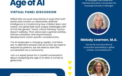 SFRM GY Resource Coordinator on Raising Gifted Children in the Age of AI Panel